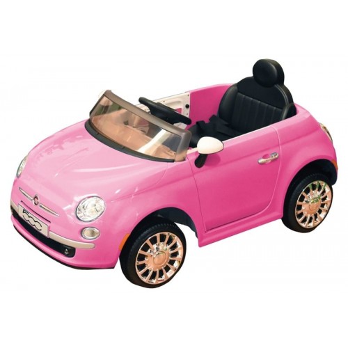 Auto elettrica fiat 500 12v  contelecomando rosa