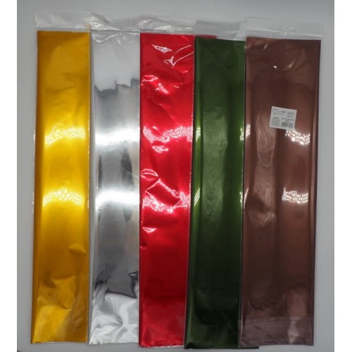 Foto del prodotto Set 2 fogli carta lucida 60x60cm. colori ass.ti (piegata)