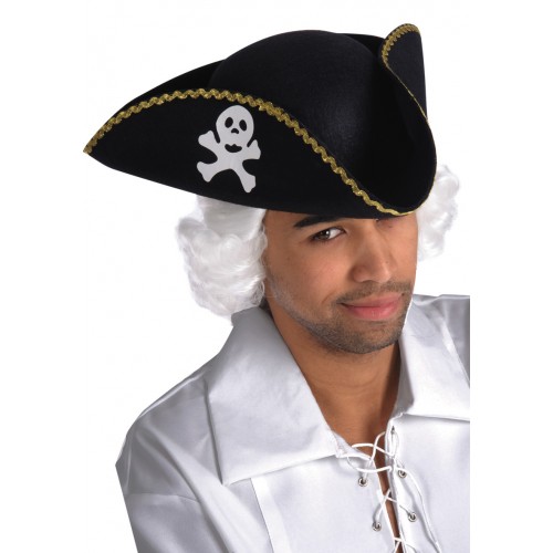 Cappello pirata in feltro con cartellino