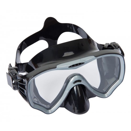 Maschera submira dive adulto, confezione apribile, 3 colori assortiti, lenti in policarbonato temperato