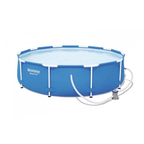 Foto del prodotto Piscina steel pro cm 305x76, cap. 4,678 lt., pompa filtro 58381 (1,249 lt/h), cartuccia 58093 (i)