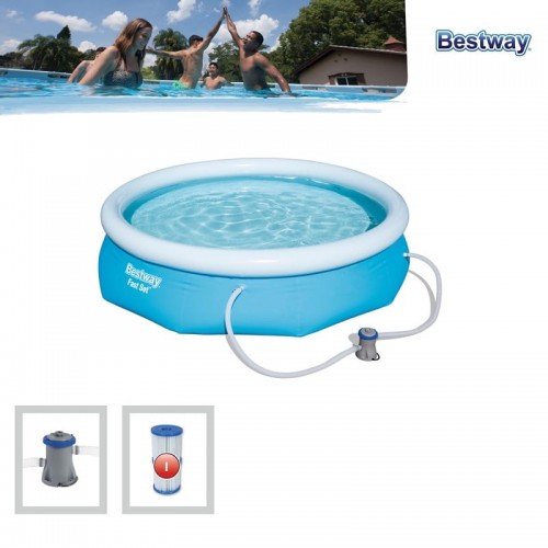 Foto del prodotto Piscina fast set cm. 305x76, cap. 3.638 lt., pompa filtro 58381 (1,249 lt/h), cartuccia 58093 (i)