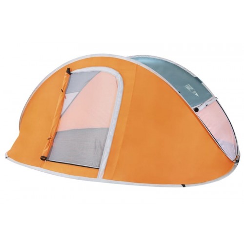 Tenda nucamp 2 adulti pop up cm. 235x145x100,  monostrato  poliestere 190t, protezione acqua pu2000mm, protezione terra 120g/m2 pe, rete antinsetto porte e finestre