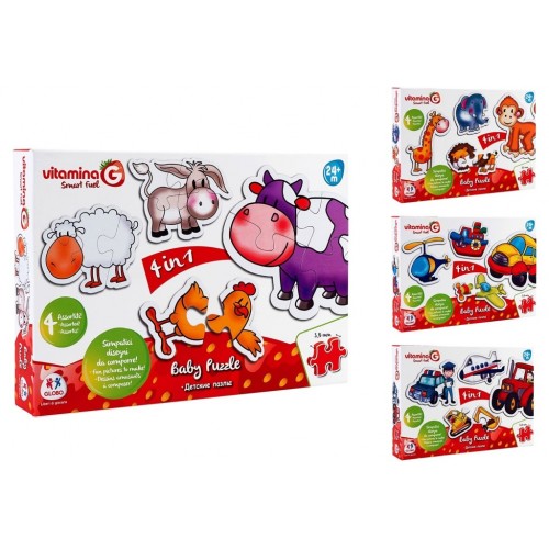 Baby puzzle 4in1 4ass