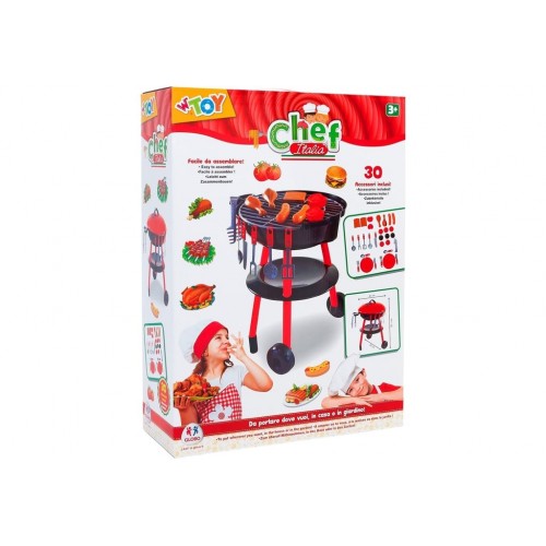 Barbecue con accessori 30 pz