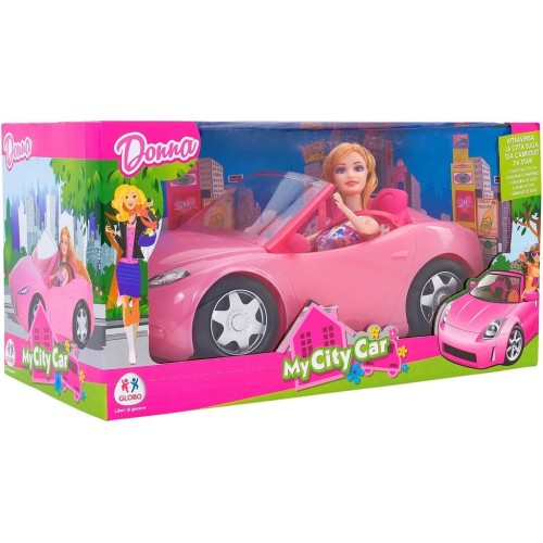 Fashion doll con auto cabrio