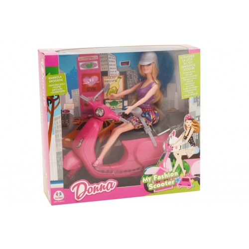 Bambola fashion con scooter