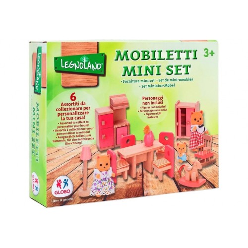 Mobili in legno per casa bambole 6ass