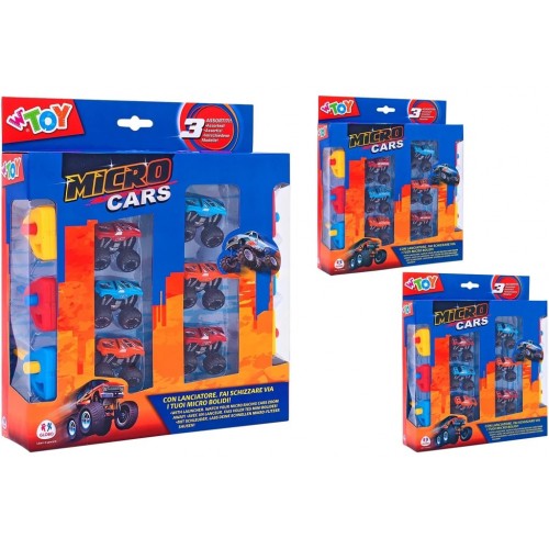 Micro cars con lanciatore 6pz