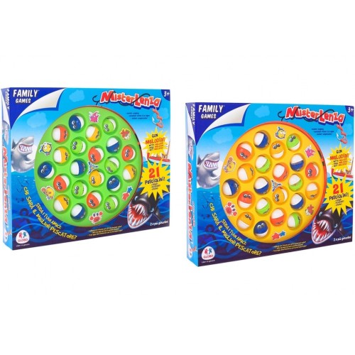 Gioco pesca con 21 pesci 4 canne e musica