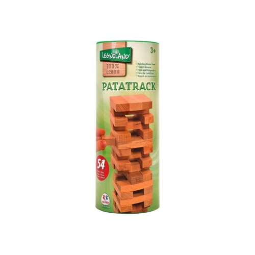 Gioco patatrack in legno 54pz in tubo