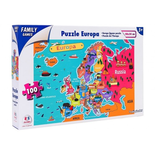 Puzzle europa 100pz