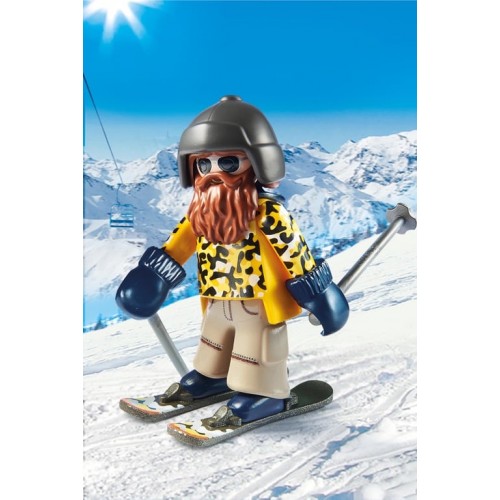 Sciatore con snowblades