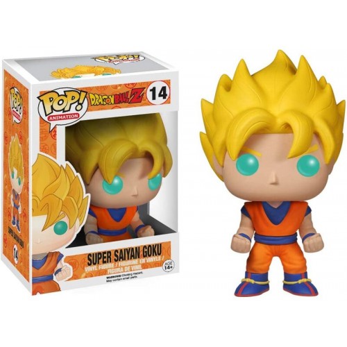 Ragon ball pop vinile dragonball z super saiyan goku, multicolore