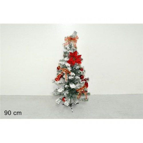 Albero innevato addobbato 90cm zsxs-90-a